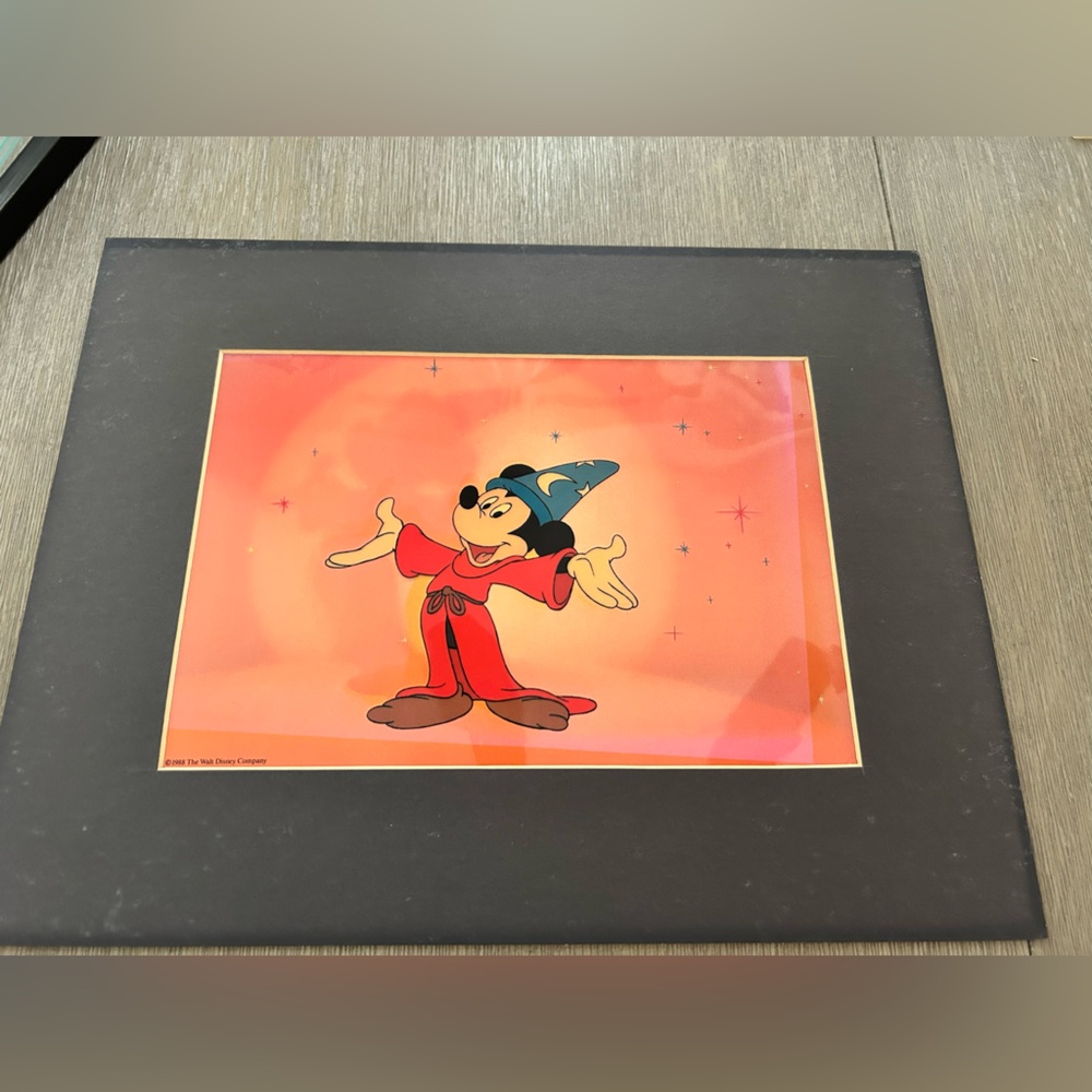 Vintage Disney Sorcerer’ Apprentice Mickey Mouse Fantasia Sericel